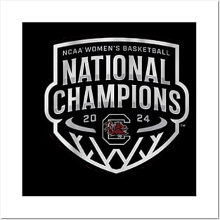 South Carolina Women's Basketball 2024 National Champions Logo Posters and Art